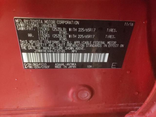 Photo 10 from auction – 2017 TOYOTA RAV4 XLE with VIN JTMRFREV4HJ132165