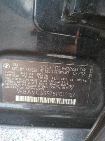 Photo 10 from auction – 2008 BMW 328 I SULE with VIN WBAVC53578F010127