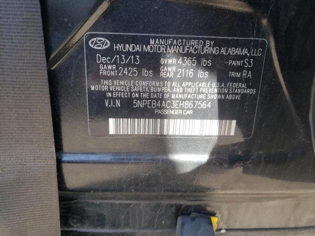 Photo 10 from auction – 2014 HYUNDAI SONATA GLS with VIN 5NPEB4AC3EH867564