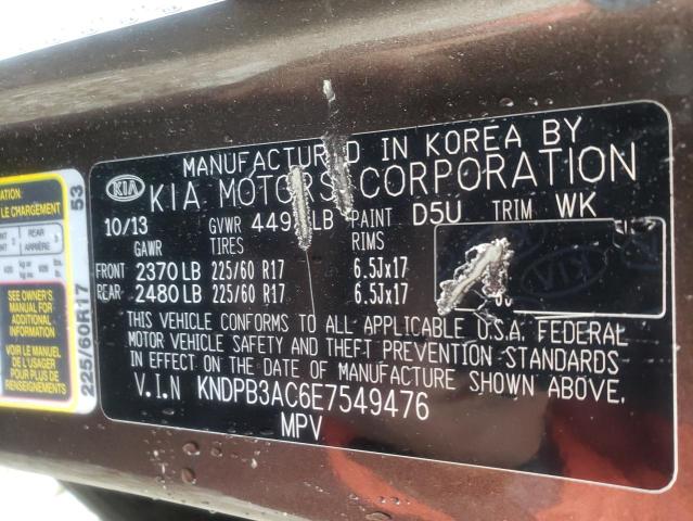 Photo 10 from auction – 2014 KIA SPORTAGE B with VIN KNDPB3AC6E7549476