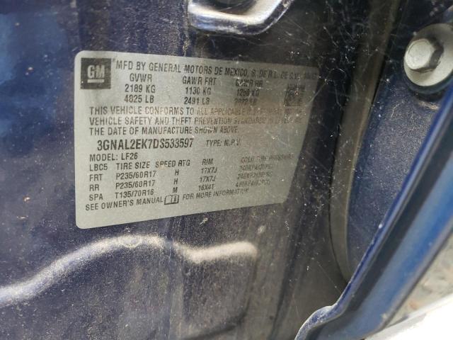 Photo 10 from auction – 2013 CHEVROLET CAPTIVA LS with VIN 3GNAL2EK7DS533597