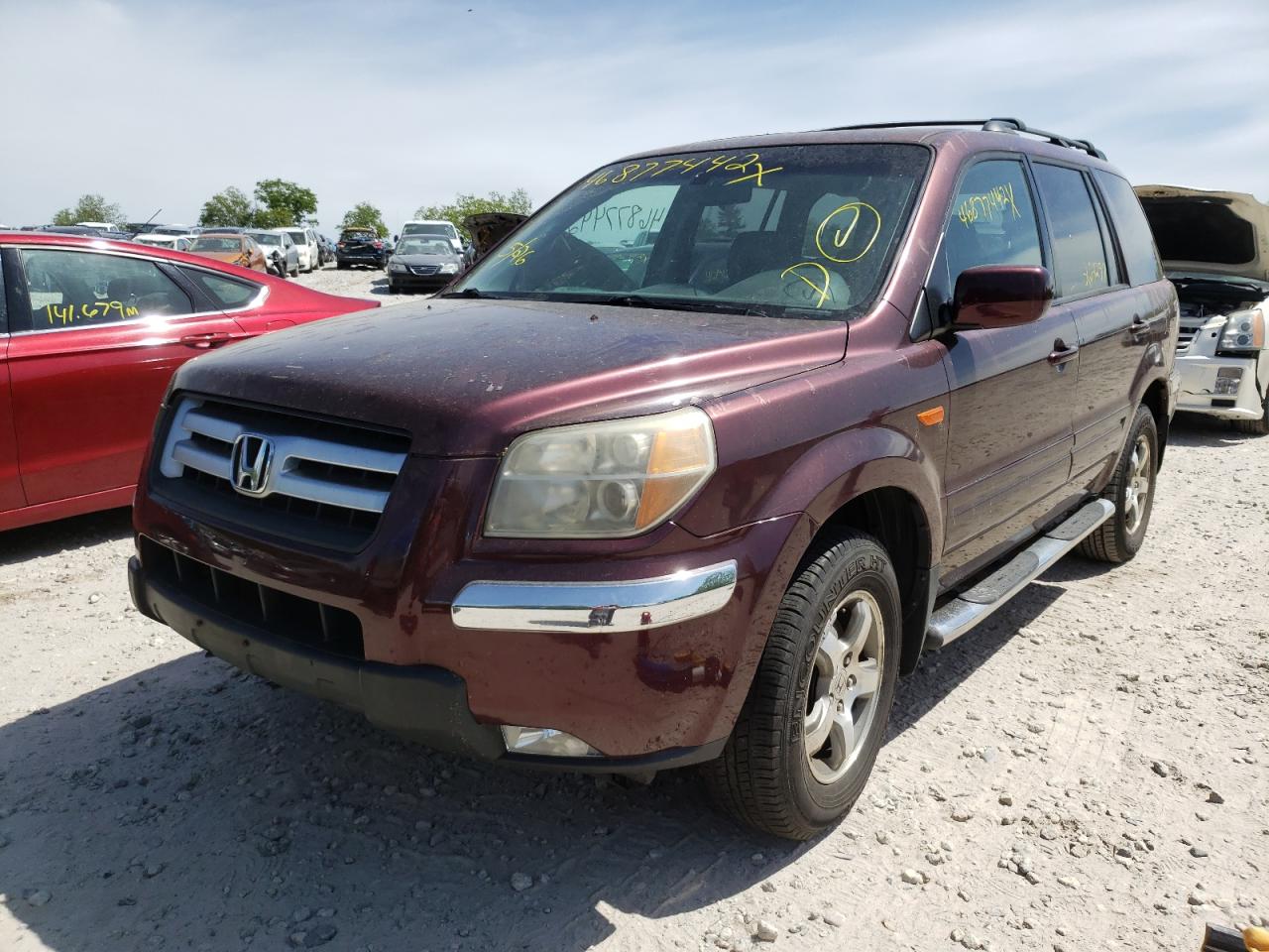 Photo 2 from auction – 2007 HONDA PILOT EXL with VIN 2HKYF18557H501583
