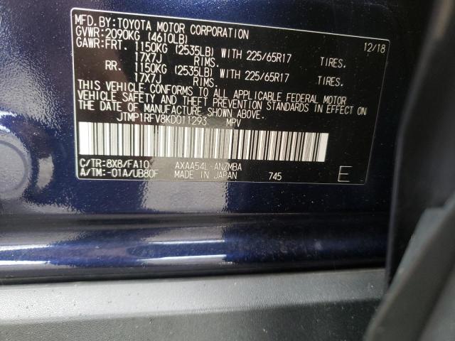 Photo 10 from auction – 2019 TOYOTA RAV4 XLE with VIN JTMP1RFV8KD011293