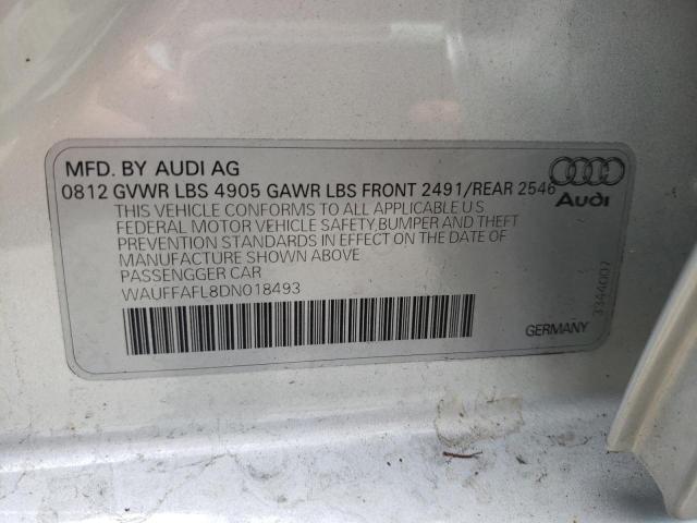 Photo 10 from auction – 2013 AUDI A4 2.0T with VIN WAUFFAFL8DN018493