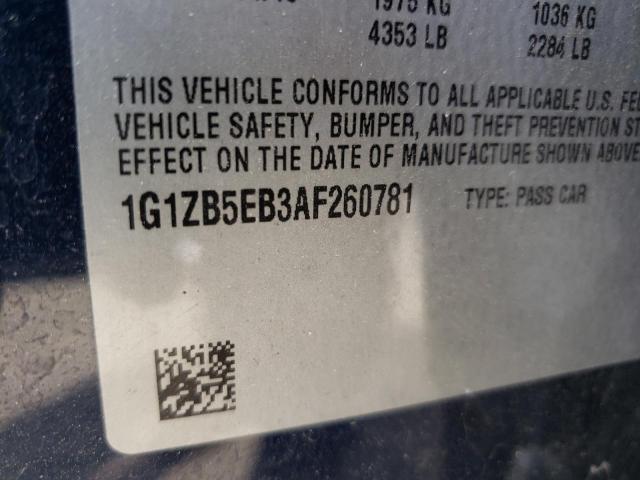 Photo 10 from auction – 2010 CHEVROLET MALIBU LS with VIN 1G1ZB5EB3AF260781
