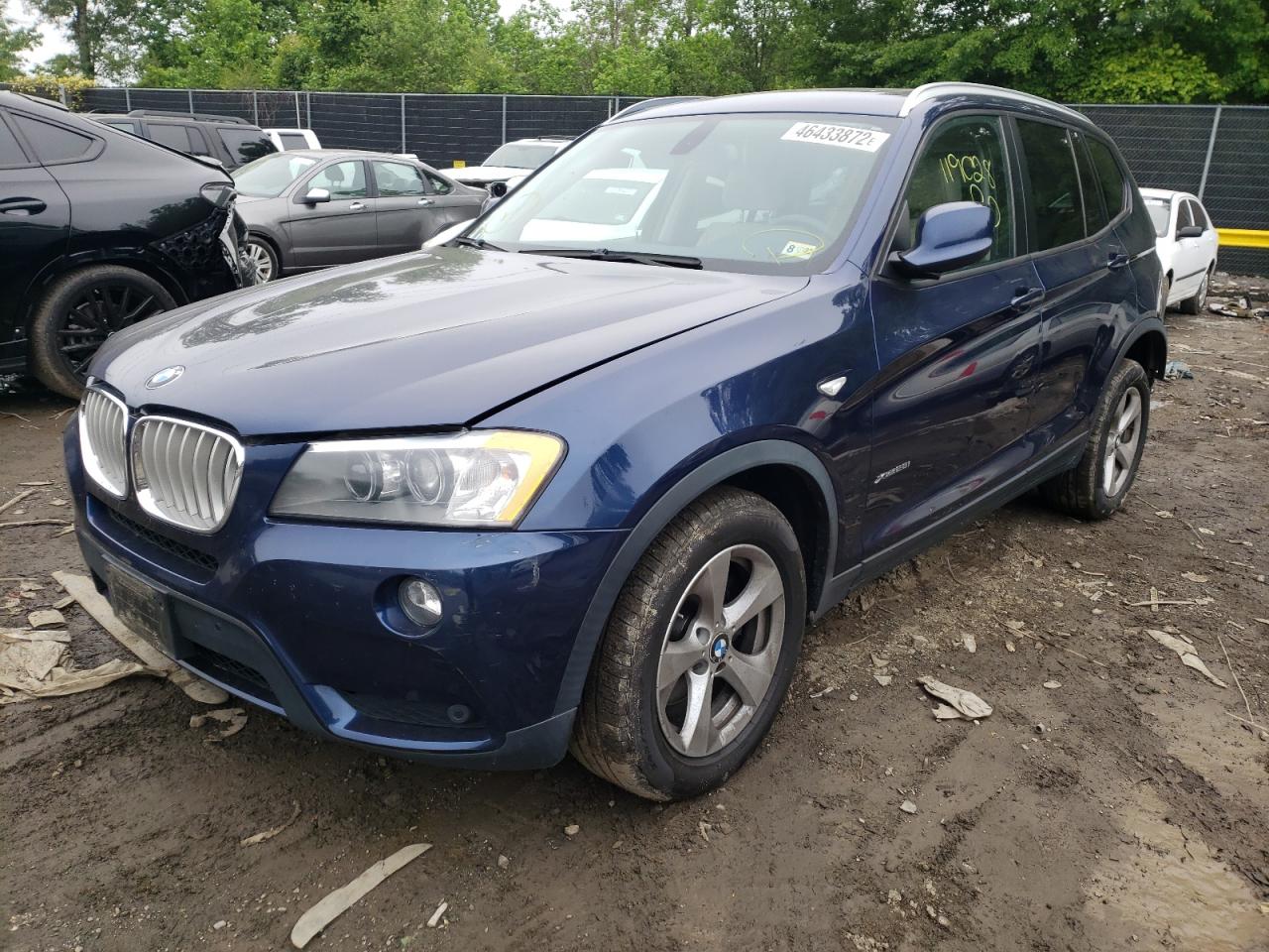 Photo 2 from auction – 2011 BMW X3 XDRIVE2 with VIN 5UXWX5C58BLW14319