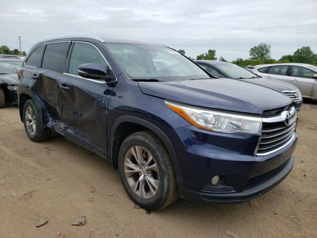 TOYOTA HIGHLANDER 2015 with VIN 5TDJKRFH2FS192415 - Photo from auction