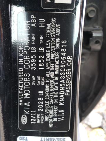 Photo 10 from auction – 2012 KIA RIO EX with VIN KNADN5A33C6064816