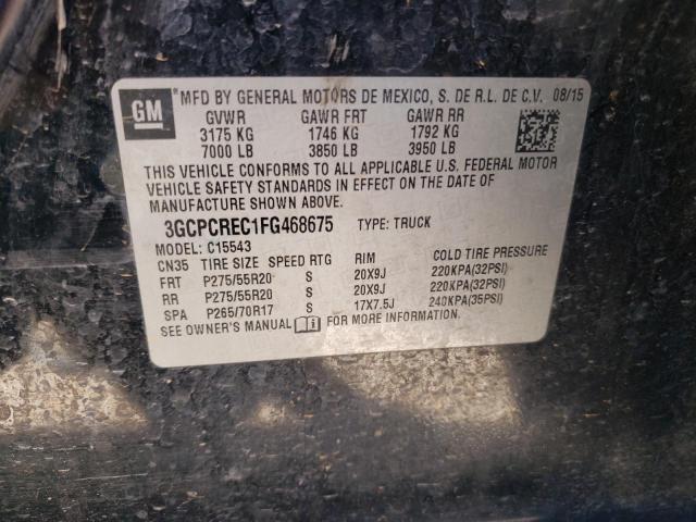 Photo 10 from auction – 2015 CHEVROLET SILVERADO with VIN 3GCPCREC1FG468675
