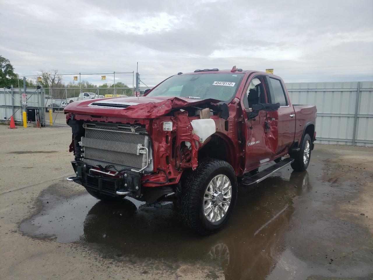 Photo 2 from auction – 2020 CHEVROLET SILVERADO with VIN 1GC4YREYXLF167836