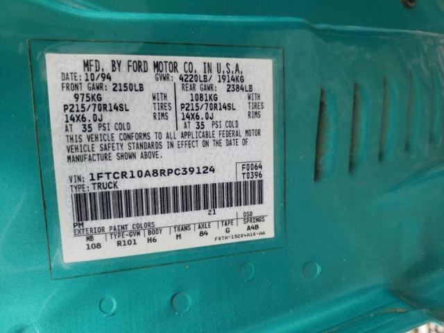 Photo 10 from auction – 1994 FORD RANGER with VIN 1FTCR10A8RPC39124