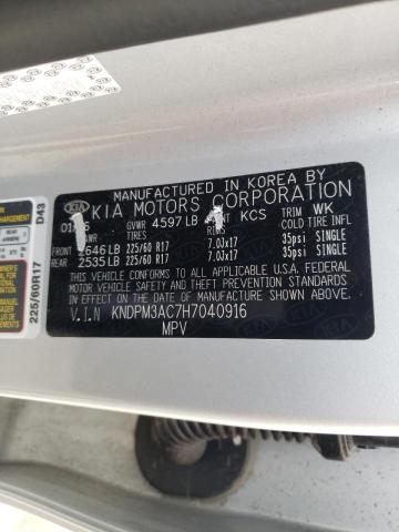 Photo 10 from auction – 2017 KIA SPORTAGE L with VIN KNDPM3AC7H7040916