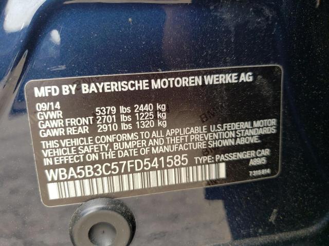 Photo 10 from auction – 2015 BMW 535 XI with VIN WBA5B3C57FD541585