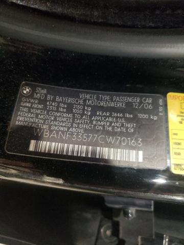 Photo 10 from auction – 2007 BMW 525 XI with VIN WBANF33577CW70163