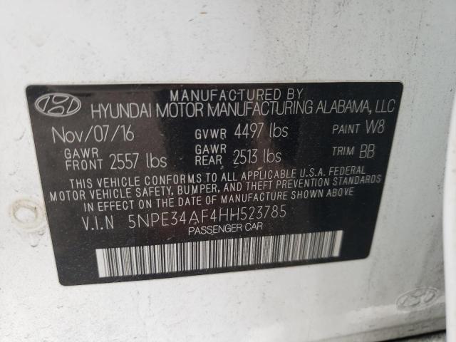 Photo 10 from auction – 2017 HYUNDAI SONATA SPO with VIN 5NPE34AF4HH523785