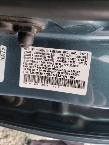 Photo 10 from auction – 2013 HONDA CR-V EXL with VIN 5J6RM3H77DL014863