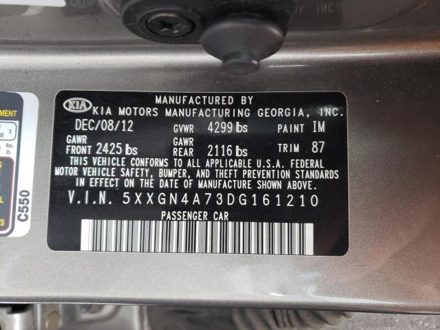 Photo 10 from auction – 2013 KIA OPTIMA EX with VIN 5XXGN4A73DG161210