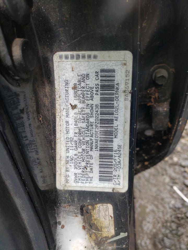Photo 10 from auction – 1993 TOYOTA COROLLA LE with VIN 1NXAE09E2PZ022438