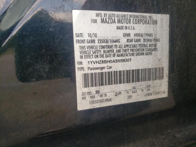 Photo 10 from auction – 2010 MAZDA 6 I with VIN 1YVHZ8BH0A5M58307