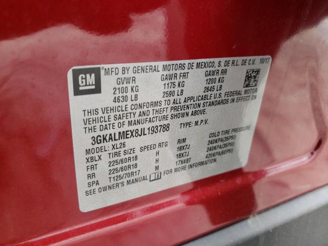 Photo 10 from auction – 2018 GMC TERRAIN SL with VIN 3GKALMEX8JL193788