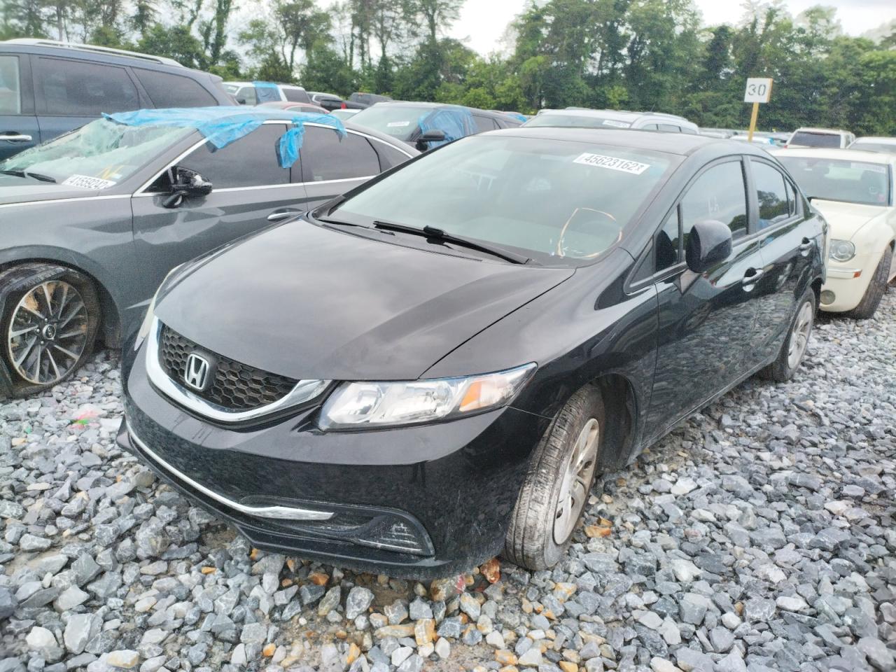 Photo 2 from auction – 2013 HONDA CIVIC LX with VIN 19XFB2F51DE044539