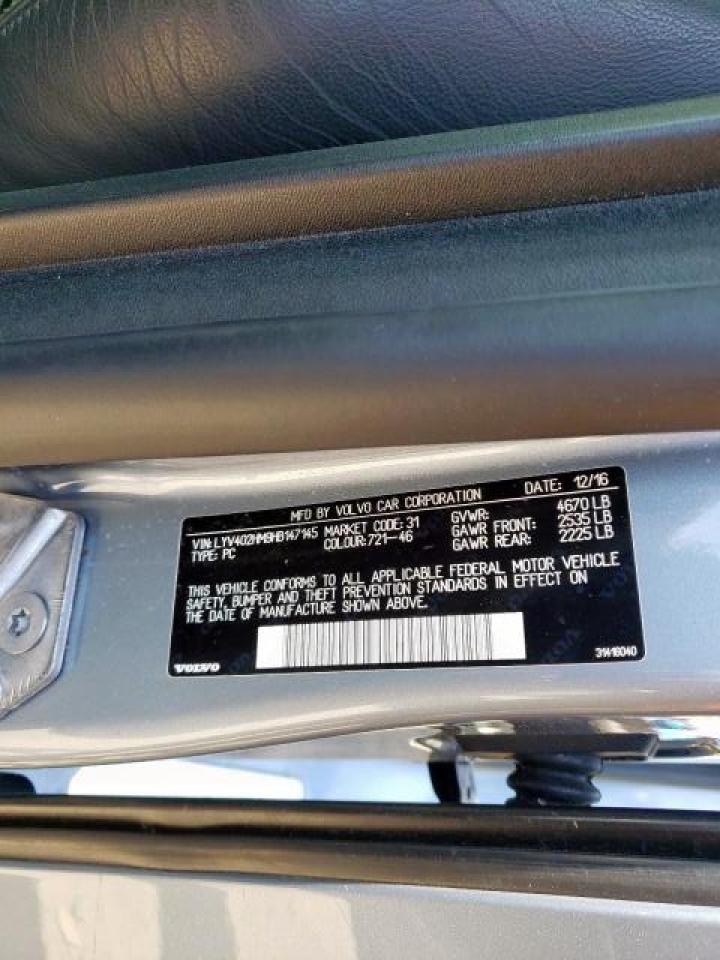 Photo 10 from auction – 2017 VOLVO S60 PLATIN with VIN LYV402HM9HB147145