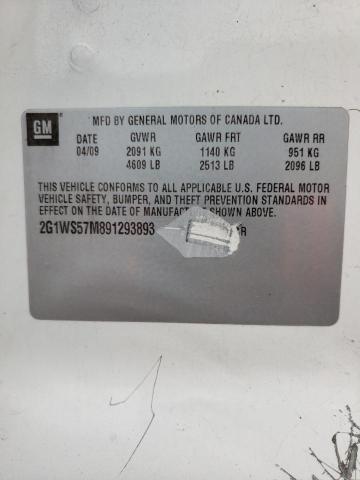 Photo 10 from auction – 2009 CHEVROLET IMPALA POL with VIN 2G1WS57M891293893