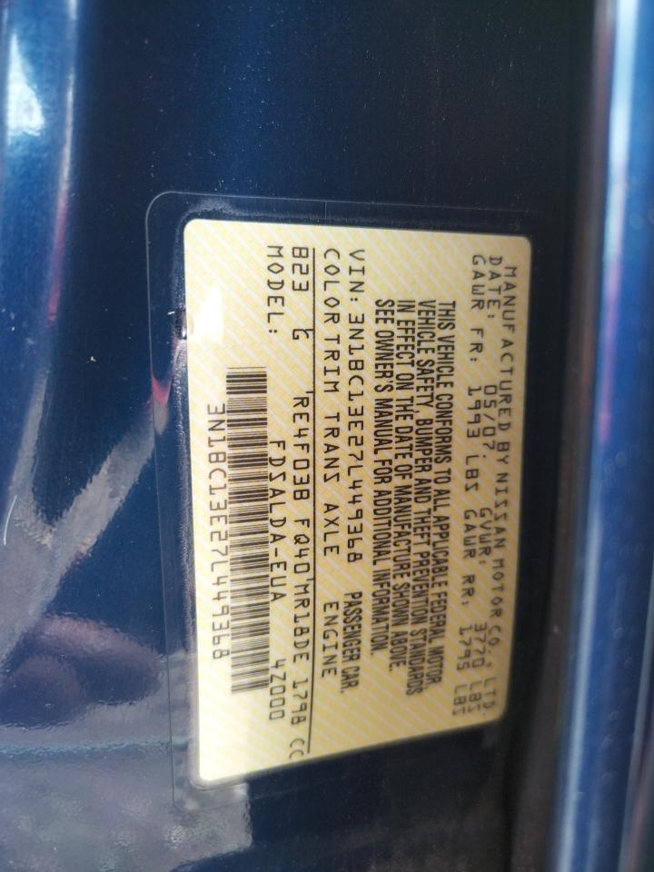 صورة رقم 11 من المزاد - 2007 NISSAN VERSA S مع VIN 3N1BC13E27L449368