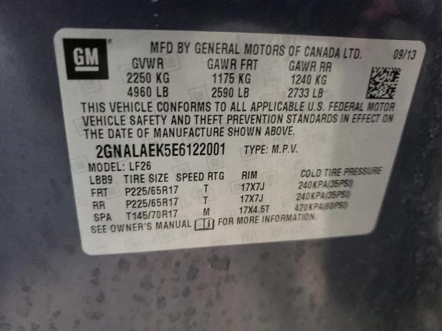 Photo 10 from auction – 2014 CHEVROLET EQUINOX LS with VIN 2GNALAEK5E6122001
