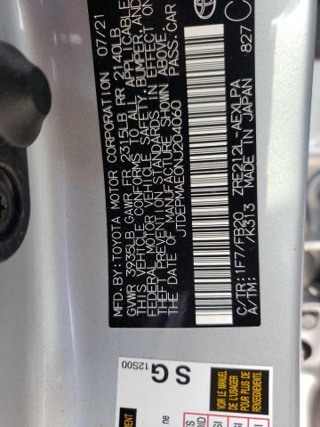 Photo 10 from auction – 2022 TOYOTA COROLLA LE with VIN JTDEPMAE0NJ204060