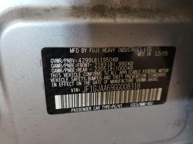 Photo 10 from auction – 2016 SUBARU IMPREZA with VIN JF1GJAA69GG008318