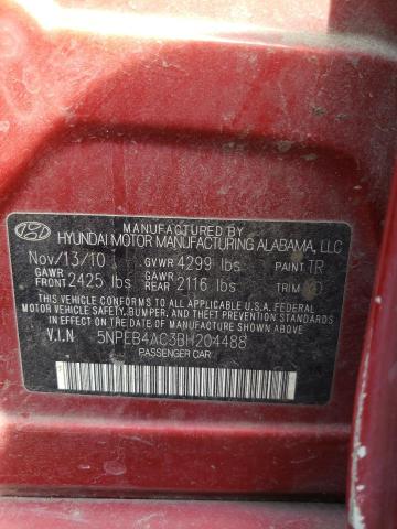 Photo 10 from auction – 2011 HYUNDAI SONATA GLS with VIN 5NPEB4AC3BH204488