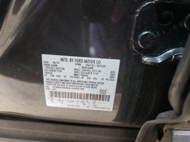 Photo 10 from auction – 2020 FORD EXPLORER with VIN 1FMSK8BB4LGA56188
