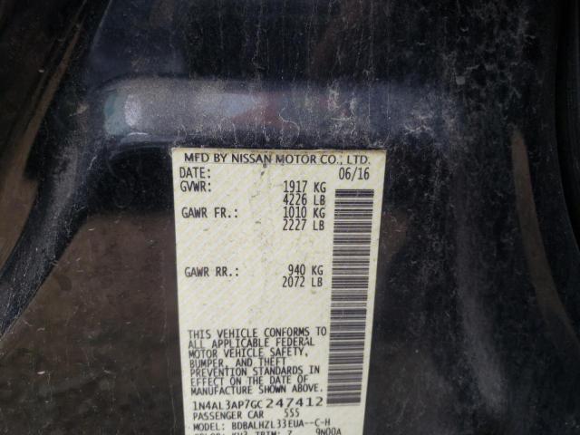 Photo 10 from auction – 2016 NISSAN ALTIMA 2.5 with VIN 1N4AL3AP7GC247412