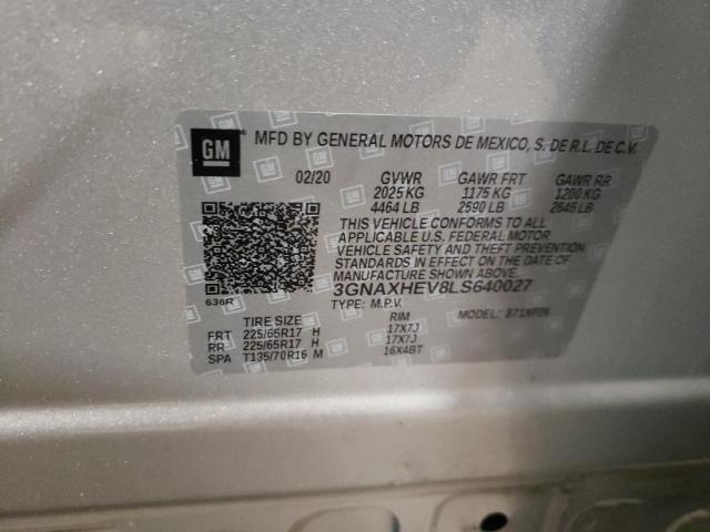 Photo 10 from auction – 2020 CHEVROLET EQUINOX LS with VIN 3GNAXHEV8LS640027