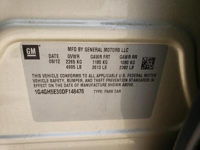 Photo 10 from auction – 2013 BUICK LACROSSE P with VIN 1G4GH5E30DF148476