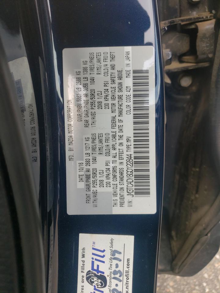 Photo 10 from auction – 2016 MAZDA CX-9 GRAND with VIN JM3TCADY8G0122844