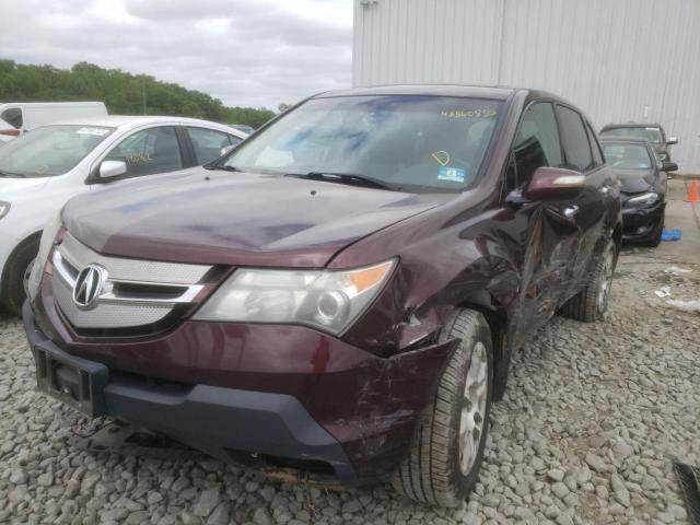 Photo 2 from auction – 2009 ACURA MDX TECHNO with VIN 2HNYD28439H521632