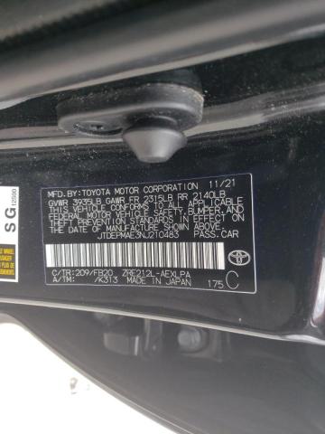 Photo 10 from auction – 2022 TOYOTA COROLLA LE with VIN JTDEPMAE3NJ210483