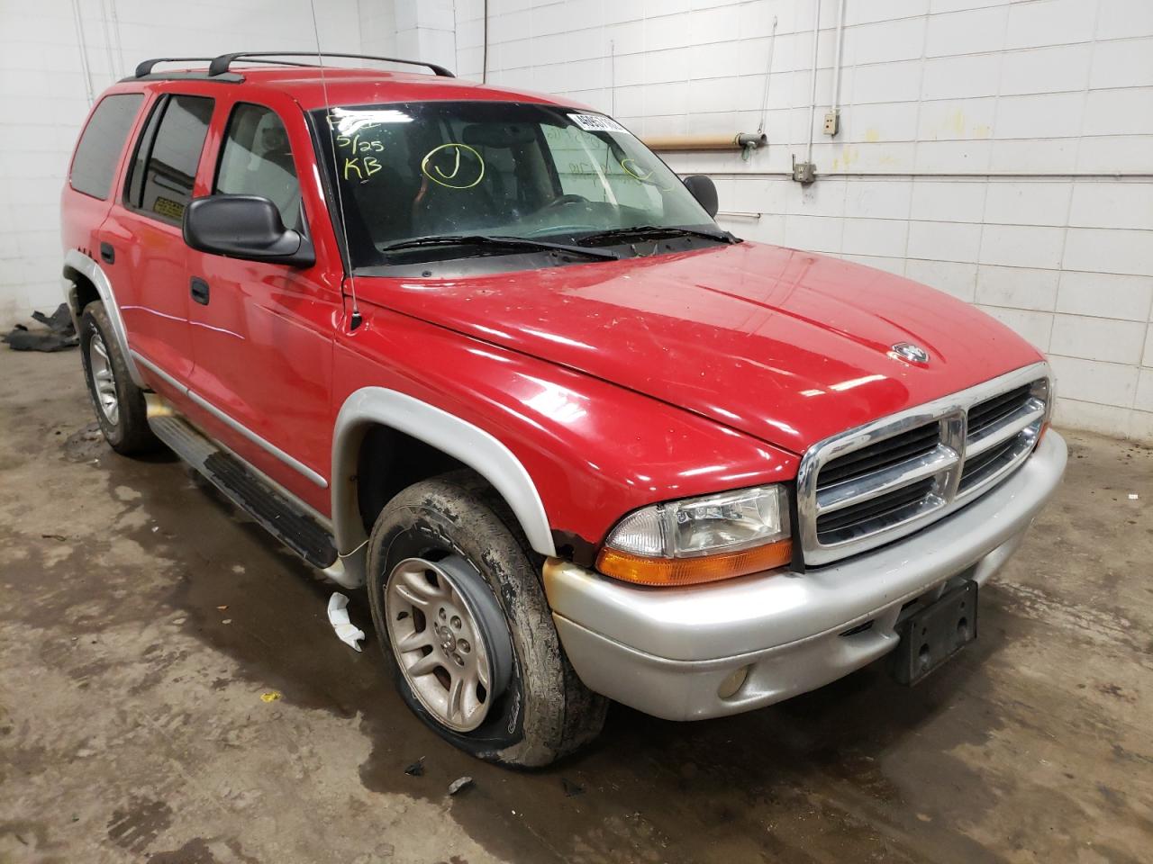 DODGE DURANGO SL 2002 with VIN 1B4HS58N72F143163 - Photo from auction