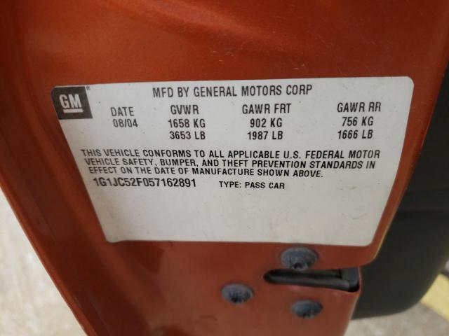 Photo 10 from auction – 2005 CHEVROLET CAVALIER with VIN 1G1JC52F057162891