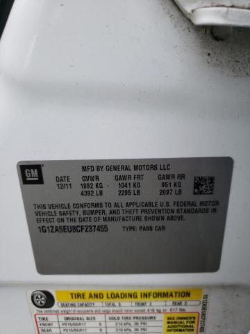 Photo 10 from auction – 2012 CHEVROLET MALIBU LS with VIN 1G1ZA5EU8CF237455