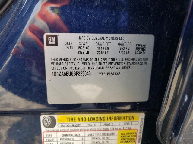 Photo 10 from auction – 2011 CHEVROLET MALIBU LS with VIN 1G1ZA5EU6BF329646