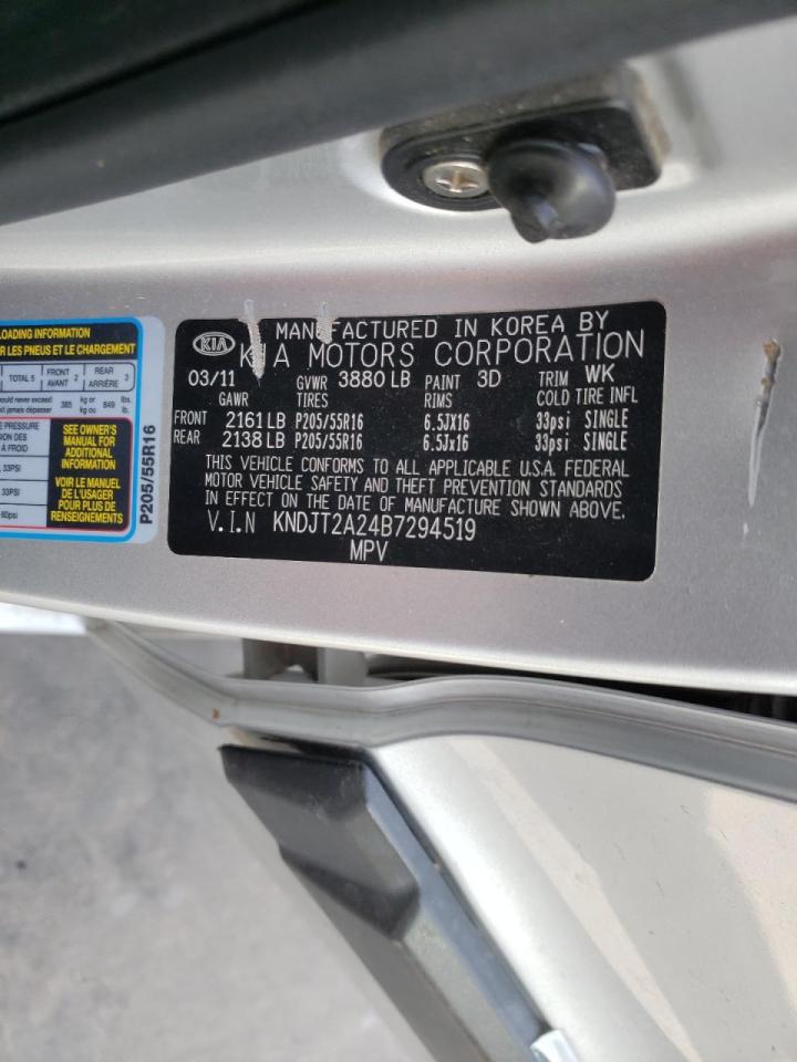 Photo 10 from auction – 2011 KIA SOUL + with VIN KNDJT2A24B7294519