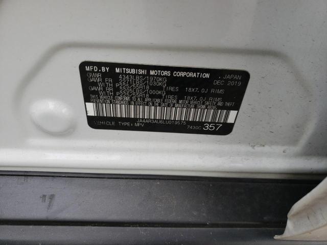 Photo 10 from auction – 2020 MITSUBISHI OUTLANDER with VIN JA4AR3AU6LU019575