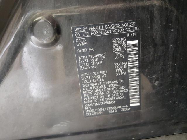 Photo 10 from auction – 2015 NISSAN ROGUE S with VIN KNMAT2MV0FP511933