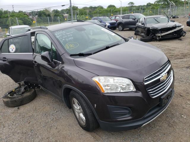 CHEVROLET TRAX 1LT 2016 with VIN 3GNCJLSB5GL178288 - Photo from auction