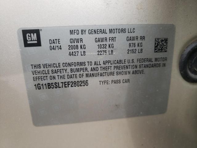 Photo 10 from auction – 2014 CHEVROLET MALIBU LS with VIN 1G11B5SL7EF280256