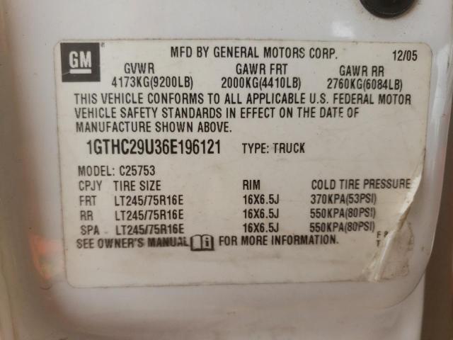 Photo 10 from auction – 2006 GMC SIERRA C25 with VIN 1GTHC29U36E196121