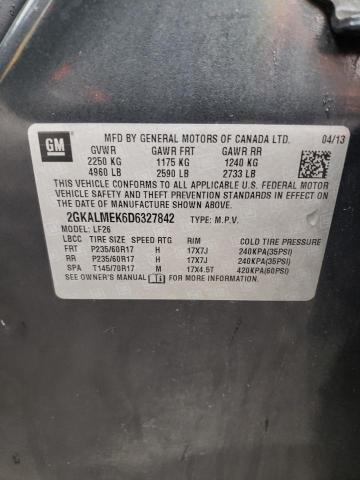 Photo 10 from auction – 2013 GMC TERRAIN SL with VIN 2GKALMEK6D6327842